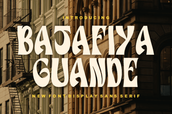 Batafiya Guande – A Display Font for Modern Handmade Creations