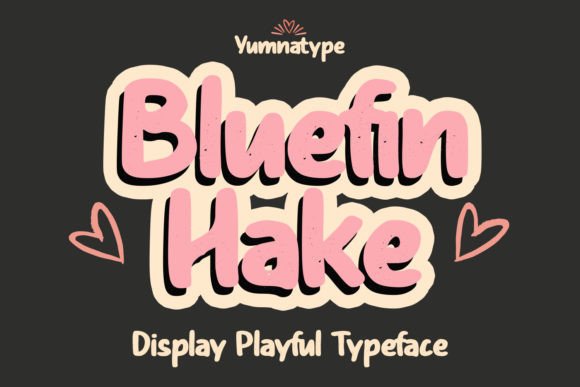 Bluefin Hake Font for Creative Craft Projects