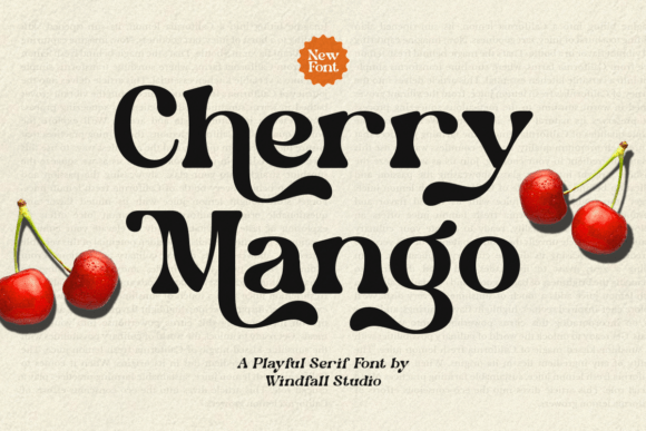 Cherry Mango: A Playful Serif Font for Creative Campaigns