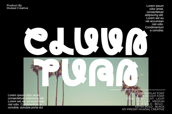 Cluvatura: A Dynamic Display Font for Small Business Branding