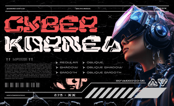 Cyber Kornea: A Bold Font for Strong Branding