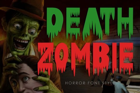 Death Zombie Font for Halloween-Themed Web Designs