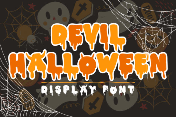 Devil Halloween Font for Spooky Design Projects