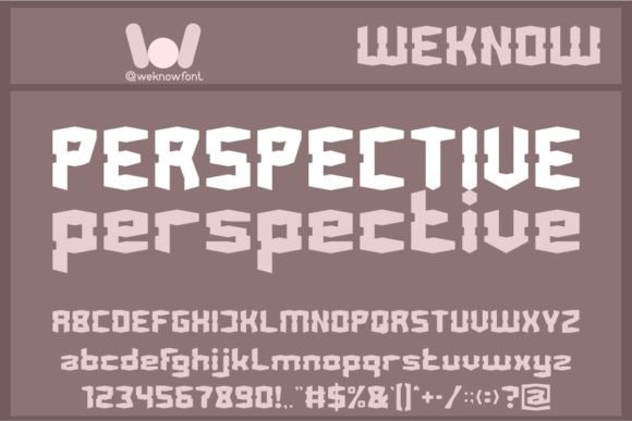 Discover the Future with Perspective Font