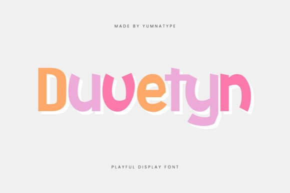 Duvetyn Font for Bold and Playful Editorial Design