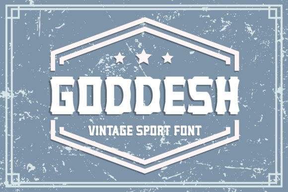 Goddesh: A Vintage Sports Font for Creative Makers