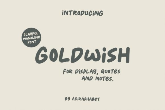 Goldwish Font for Eye-Catching Campaign Designs