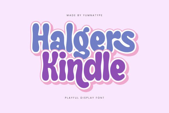Halgers Kindle: A Playful Display Font for Creative Projects