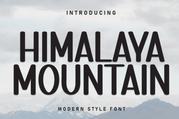 Himalaya Mountain Font for Bold Craft Creations