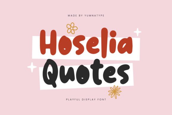 Hoselia Quotes Font for Whimsical Branding and Playful Design