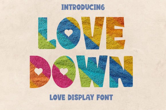 Love Down Font for Modern Web Design