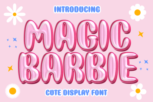 Magic Barbie Font for Playful Campaign Design
