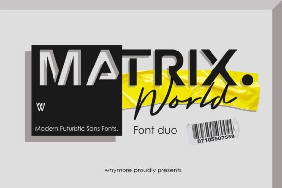 Matrix World Duo: A Modern Typeface for Creative Makers