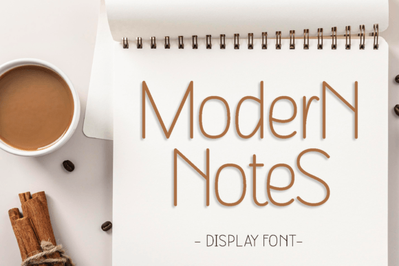 Modern Notes Font for Stylish Craft and Design Projects