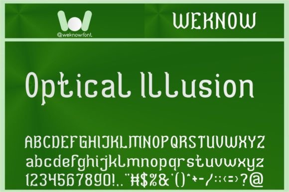 Optical Illusion Font for Eye-Catching Branding