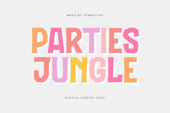 Parties Jungle: A Playful Font for Bold Branding