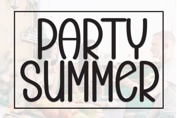 Party Summer Font for Festive Branding and Summer Events
