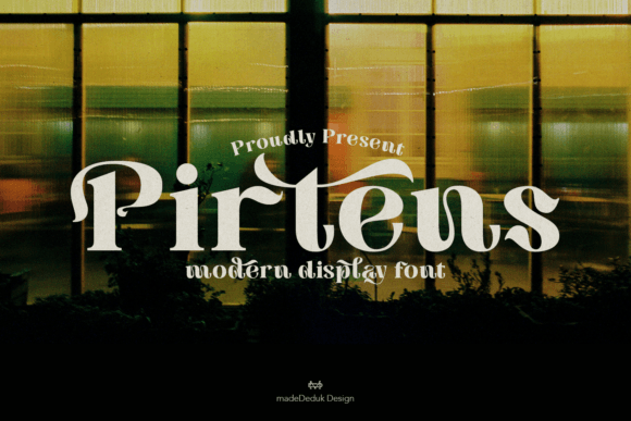 Pirtens Display Font for High-End Web Design
