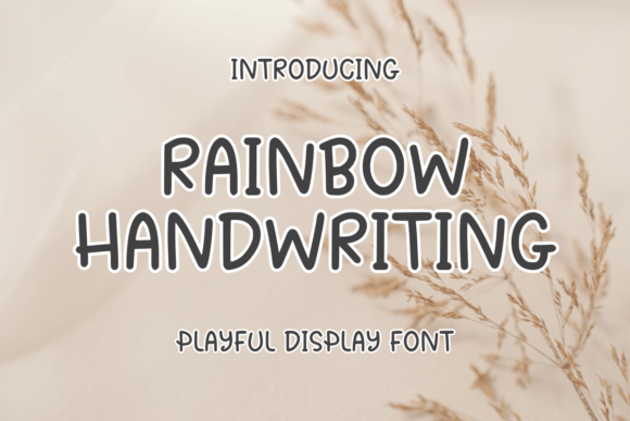 Rainbow Handwritting for Creative Branding and Design Projects