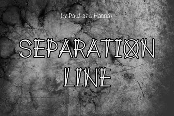Separation Line Font for Bold Visual Campaigns