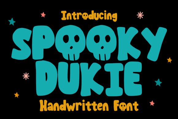 Spooky Dukie: A Playful Display Font for Creative Projects
