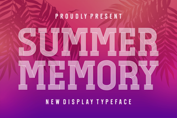 Summer Memory Font for Playful Editorial Designs
