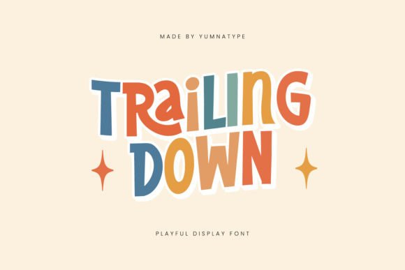 Trailing Down Font for Professional Branding